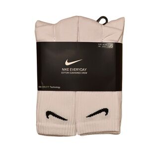 Nike Everyday Cotton Crew Socks - White
